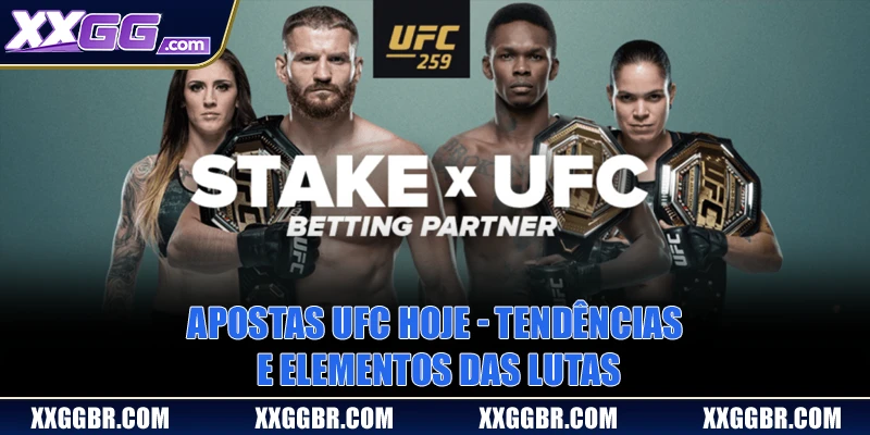 Apostas UFC Hoje - Tendências e Elementos das Lutas