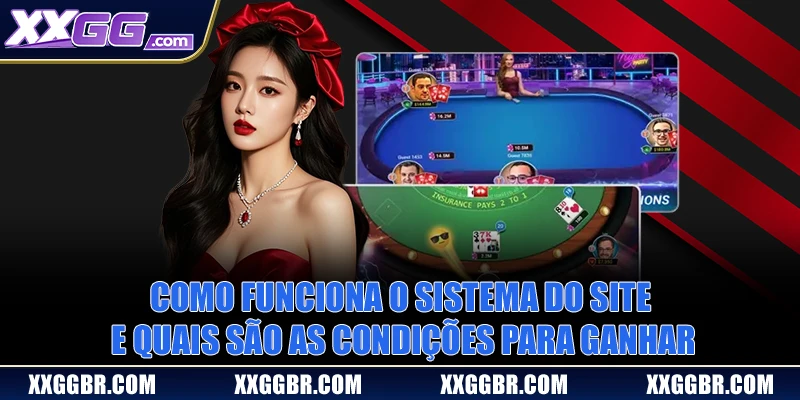 Como funciona o sistema do site e quais são as condições para ganhar